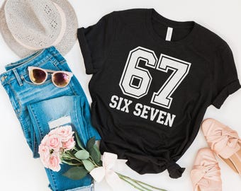 Trendiges Gen Z Shirt, trendiges Geschenk, lustige Nummer Gen Z Shirts, Sechs Sieben sarkastisches Shirt, 6 7 Meme Shirt, lustiges Meme Sweatshirt