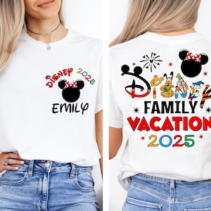 Custom Disney 2025 Family Vacation Shirts, Personalized Mickey Castle 2025 Shirts, Disneyland Family Trip Shirt, Custom Mickey Trip Shirt