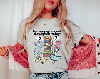 How Many Nights A Week Should You Be Reading 6-7 Shirt, Children's Books Sweatshirt, Teacher Six Seven 67 Shirt, Trendy Meme Shirt
