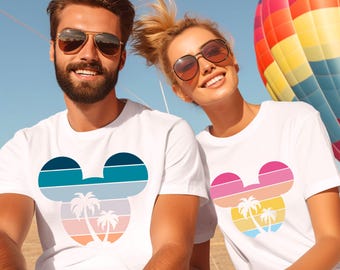 Mickey Head Summer Shirt, Disney Summer Vacation Shirt, Disney World Shirt, Disney Family Matching Shirt, Disneyland Shirt, Summer Beach Tee