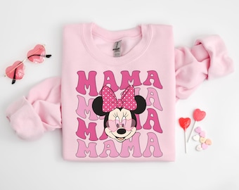 Disney Mama Shirt, Minnie Disney Mom Shirt, Minnie Mama Tee, Disney Mommy Birthday Shirt, Disney Family Trip Tee, Mickey Dada  T-Shirt