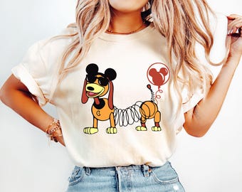 Slinky Dog Shirt, Toy Story Shirt, Disney Characters Shirt, Mickey Ears Slinky Dog Shirt, Slinky Dog Lover Gift, Dog Lover Family Shirt