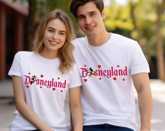 Suéteres Disney a juego para parejas, suéter "Noche de Enamorados", sudadera Disney para San Valentín, San Valentín de Disneyland, luna de miel en Disney