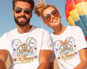Custom Disney Halloween Party Matching Shirts, Disney Family Halloween Tshirt, Disney Family Matching Halloween Tee, Disney Couple Halloween