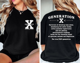 Gen X Shirt, Generation X Shirt, Raised on Hose Water and Neglect Nostalgia Shirt, 1980 Birthday Gift