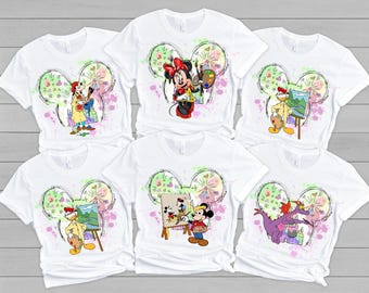 Disney Art Festival Shirt, Figment Painter Sweatshirt, Mickey And Mouse Artist T-Shirt,Walt Disneyworld Painter Tee,Disney FamilyvTrip Shirt