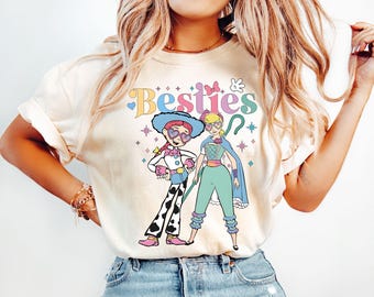 Toy Story Besties T-Shirts, Disney Bo Peep And Jessie Shirts, Toy Story Bo Peep Tees, Disneyland Toy Story Best Friends Tee, BFF Girls Trip