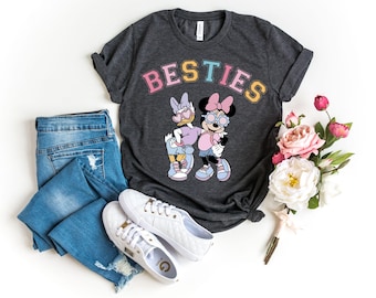 Minnie and Daisy Besties Shirt, Disney Best Friends T-Shirt, WDW Girls Trip Shirt,Disney Besties Shirt,Disney Girls Shirt,Disney Family Trip