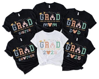 Disney Grad 2025 Shirt, Graduation Castle Family Trip Shirt, Magic Kingdom Graduate Trip Shirt, Class of 2025 Shirt, Mickey Grad Shirt