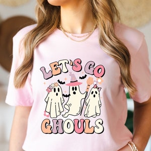 Lets Go Ghouls Shirt, Spooky Season Tee, Vintage Halloween Shirt, Retro Halloween Cowgirl Shirt, Cowgirl Halloween Shirt,Vintage Ghost Shirt