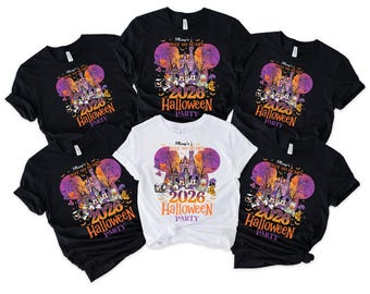 Mickey's Not So Scary 2026 Halloween Party Shirts, Mickey and Minnie Halloween Family Shirts, Disney Halloween Shirts, Disney Spooky Shirt