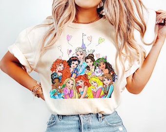 Disney Princess T-shirt, Magic Kingdom Sweater, Disney Princess Castle Tee, Family Disneyland Trip Shirt, Disney Princess Matching Tee