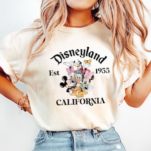 Retro Disneyland California Shirt, Disneyland Est 1955 Shirt, Disney Vacation Shirt, Mickey And Friends Shirt, Retro Walt Disney Shirt