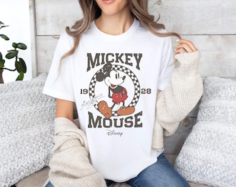 Retro Mickey Mouse Shirt, Vintage Mickey Shirt, Disney Vacation Shirt, Disneyland Mickey Shirt, Magic Kingdom Shirt, Classic Mickey Tee
