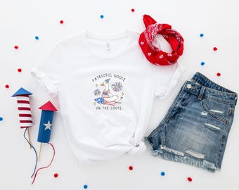 Grappig shirt van 4 juli, shirt grappig gans, Independence Day Tee, shirt VS, patriottische tshirt, shirt brandweer, cadeau van 4 juli, shirt gans