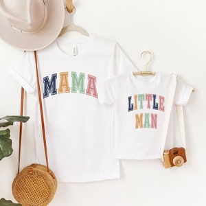 Mama and Little Man Matching Shirts, Mama and Mama&#39;s Boy Set, Mommy and Mini Outfits, Matching Mommy and Son Shirts, Mothers Day Gift