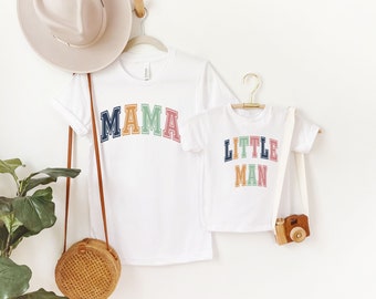 Mama and Little Man Matching Shirts, Mama and Mama's Boy Set, Mommy and Mini Outfits, Matching Mommy and Son Shirts, Mothers Day Gift