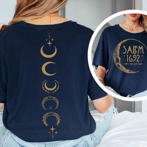 Women&#39;s Halloween Salem 1692 They Missed One Both Sides Sweatshirt, Funny Halloween Both Sides Shirt, Gift For Halloween Long-Sleeve Shirt