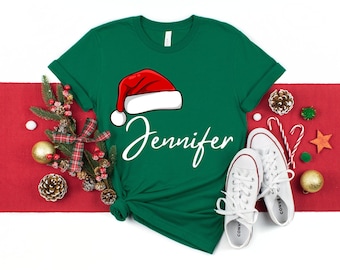 Camisetas navideñas familiares a juego, camisetas navideñas familiares, camisetas navideñas a juego, camisetas navideñas personalizadas, camisetas navideñas familiares con nombre personalizado