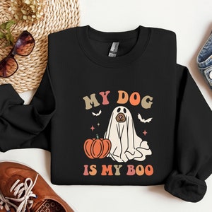 Bluza My Dog Is My Boo, koszulka Dog Mom, koszulka Dog Lover, koszulka Halloween Dog, koszulka Halloween, koszulka Animal Lover, Momster, zabawna koszulka Halloween