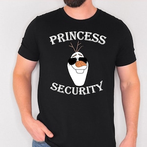 Maglietta di sicurezza della principessa Frozen, maglietta di sicurezza della principessa Olaf, regalo per la festa del papà, maglietta di Olaf, maglietta del papà per bambina immagine 5