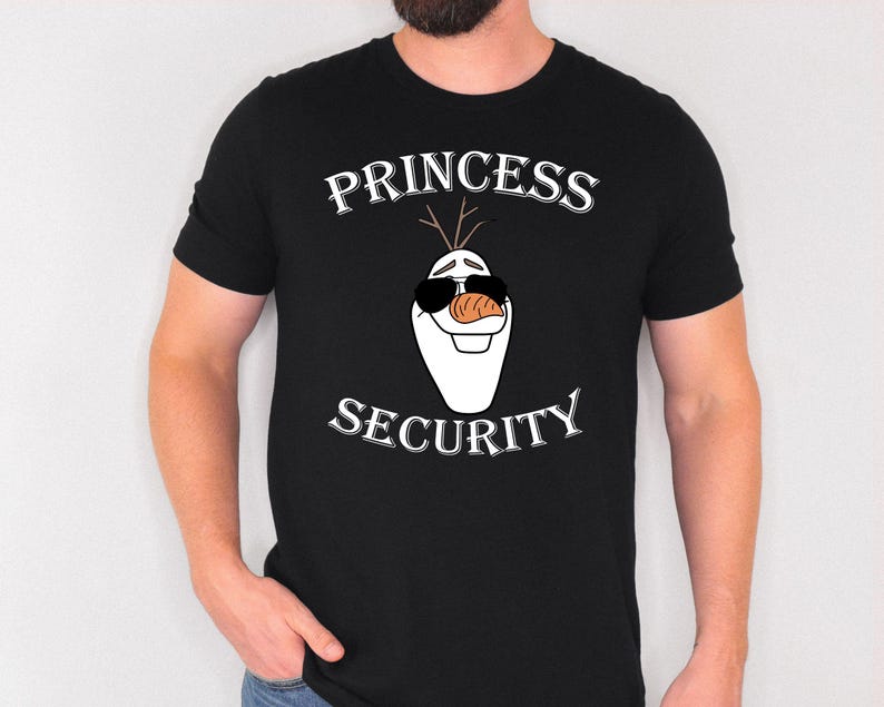 Maglietta di sicurezza della principessa Frozen, maglietta di sicurezza della principessa Olaf, regalo per la festa del papà, maglietta di Olaf, maglietta del papà per bambina immagine 5