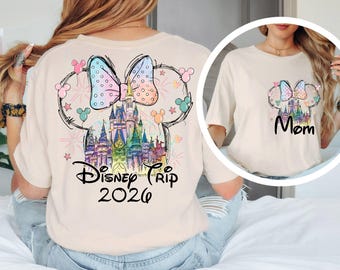 Custom Disney Vacation 2026 Family Vacation 2026 Shirts, Disney Trip 2026 Shirt, Disneyland Shirts, Disney Couple Shirts, Disneyworld