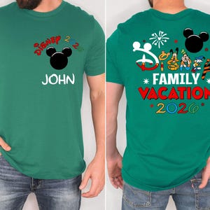 Custom Disney 2026 Family Vacation Shirts, Personalized Mickey Castle 2026 Shirts, Disneyland Family Trip Shirt, Custom Mickey Trip Shirt image 4