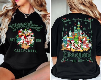 Disneyland Est 1955 Weihnachten Sweatshirt, Mickey und Freunde Weihnachten Sweatshirt, Weihnachtsfamilie Sweatshirt, Disneyland Sweatshirt