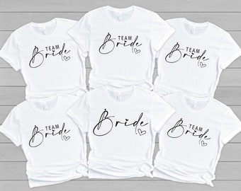 Wedding Gift, Team Bride Shirts,Bride Shirt,Bride Squad T-Shirts,Hen Party TShirts, Bachelorette Party TShirts,Bridal Party Gift,Bridesmaid