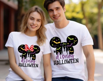 Maglietta personalizzata Disney Halloween 2025, maglietta personalizzata Disney Halloween, maglietta coordinata Disney per la famiglia Halloween, magliette Disneyland Halloween, maglietta autunnale