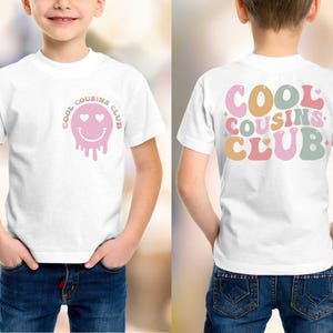 Koszulka Cool Cousins Club, Koszulka dla malucha, Prezenty dla malucha, Cousin Crew, Słodka koszulka dla malucha, Koszulka dla dzieci, Dopasowana koszulka dla kuzyna, Prezent dla malucha