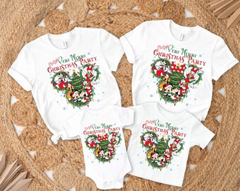 Disney Christmas Tee, Mickey’s Very Merry Christmas Party Shirt, Mickey & Friends Christmas Sweatshirt, Disneyland Xmas Family Holiday Shirt