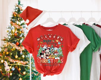 Mickey's Merry Christmas Party 2025 Shirt, Weihnachtsfamilie Passendes Sweatshirt, Micky Weihnachten, Frohe Weihnachten, Disney Weihnachten