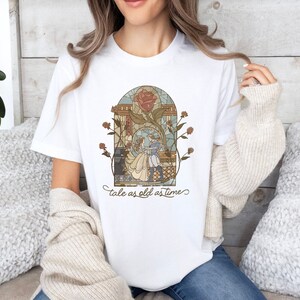 Vintage Tale As Old As Time, Disney Princess Shirt, Princess Belle, Retro Beauty And The Beast Shirt, Disney Beauty and the beast