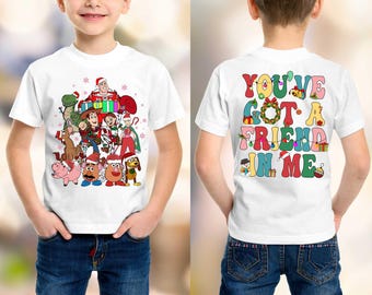 Disney Kids Toy Story Christmas Shirt, Disney Family Christmas Party 2024, You've Got A Friend In Me, Disney Group Christmas Sweatshirt,Gift