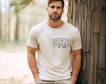 Camiseta de cumpleaños de papá, regalo para el Día del Padre, camiseta para papá nuevo, camiseta personalizada para papá, camiseta personalizada para papá, regalo personalizado para papá, camiseta para el Día del Padre