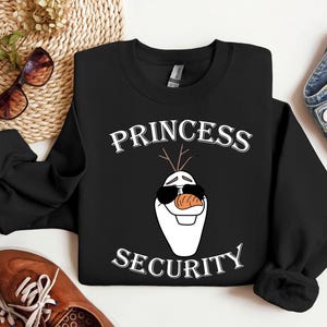 Maglietta di sicurezza della principessa Frozen, maglietta di sicurezza della principessa Olaf, regalo per la festa del papà, maglietta di Olaf, maglietta del papà per bambina immagine 9