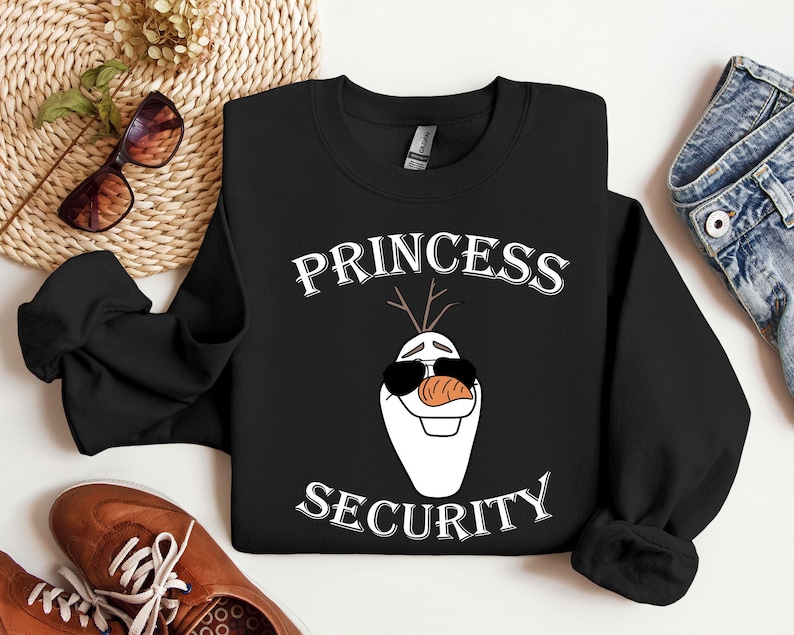 Maglietta di sicurezza della principessa Frozen, maglietta di sicurezza della principessa Olaf, regalo per la festa del papà, maglietta di Olaf, maglietta del papà per bambina immagine 9