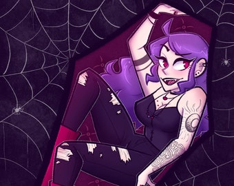 Coffin Babe [OC] Print
