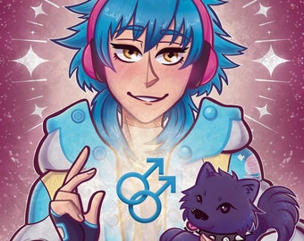 DMMD/Dramatical Murder Yaoi Jesus Print