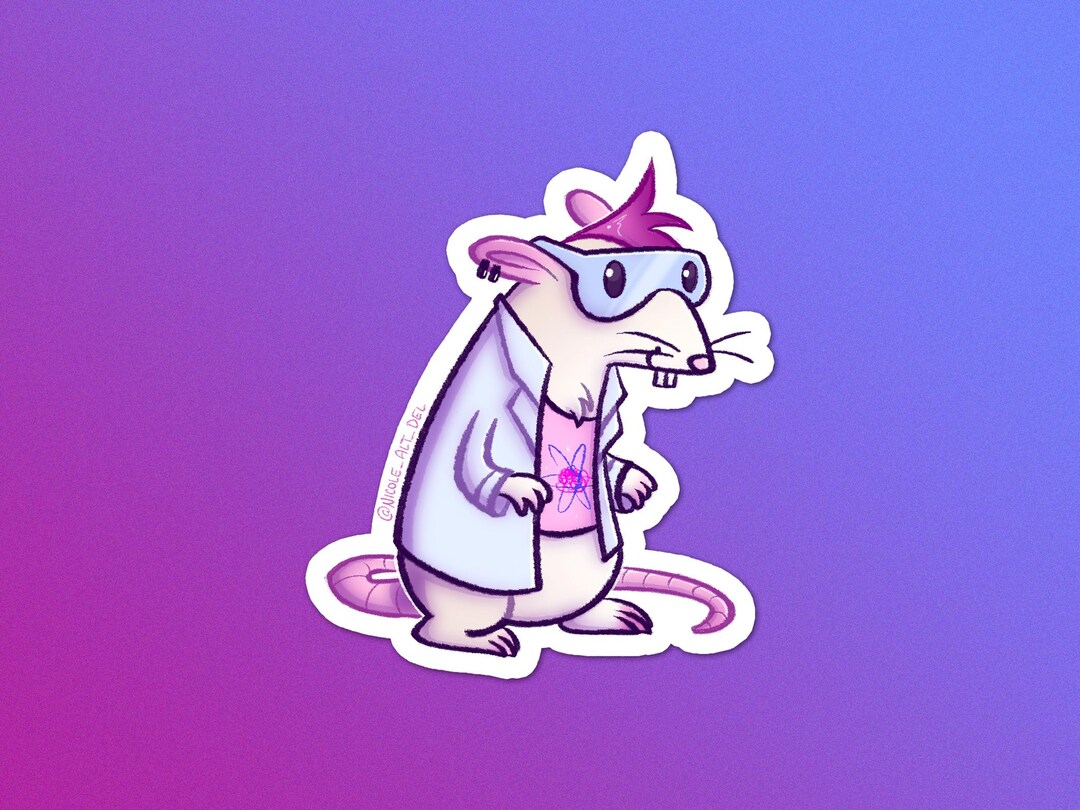 Lab Rats Stickers Lab Rat Adorable Science Guy Sticker - Etsy