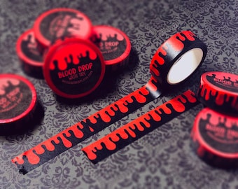 Blood Drop Washi Tape 15mm x 10m
