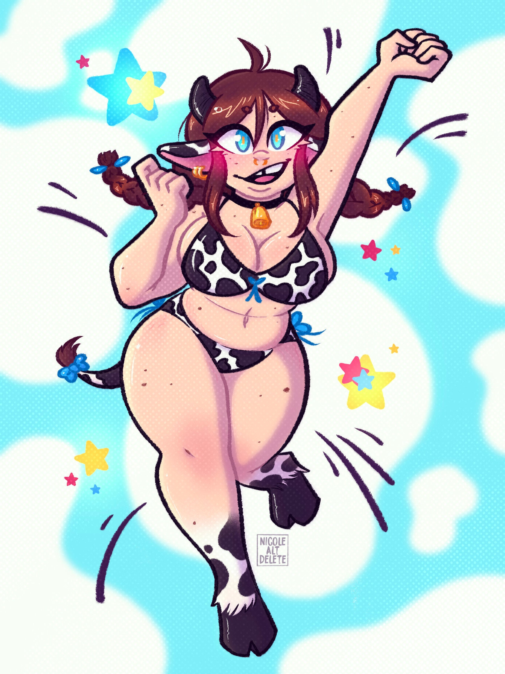 Cow Girl Print - Etsy Ireland