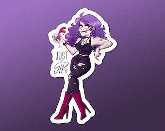 Pegatina de vampiro Take a Sip [OC]