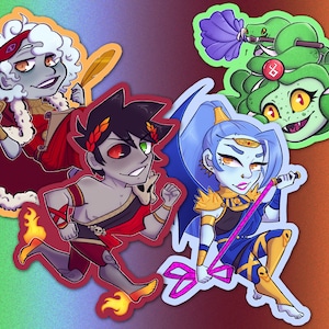 Hades Stickers (Dusa, Hypnos, Meg, Zagreus)