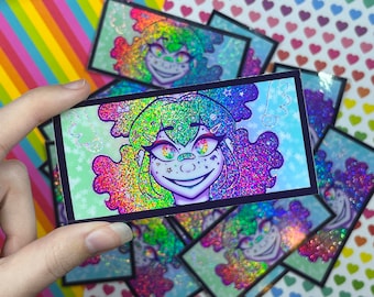 Kawaii Rainbow Glitter Decora Girl Sticker