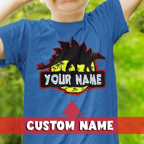 Personalized Dinosaur T Shirt for Kids 