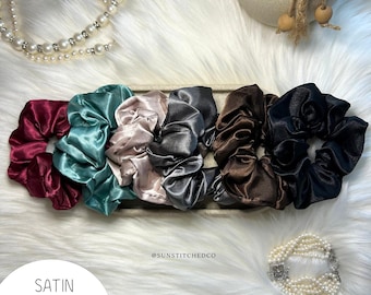 Elastico per capelli in raso, elastico morbido fatto a mano, grazioso accessorio per capelli, regalo per lei