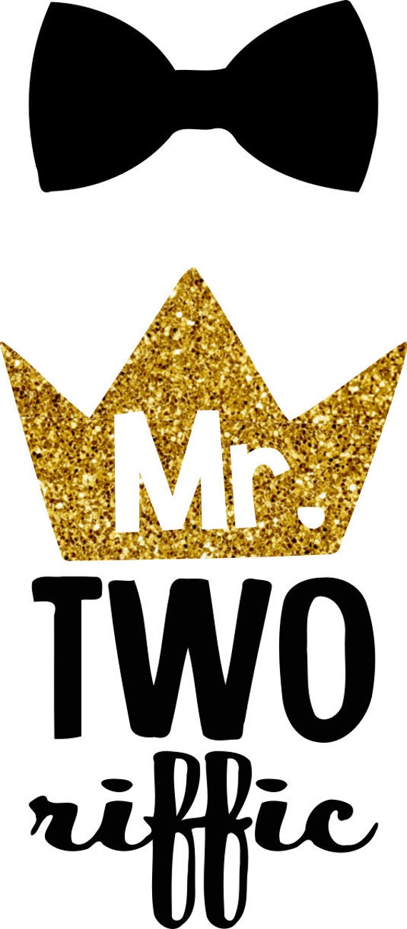 Birthday Boy Mr Two Tworrific Crown Svg Etsy